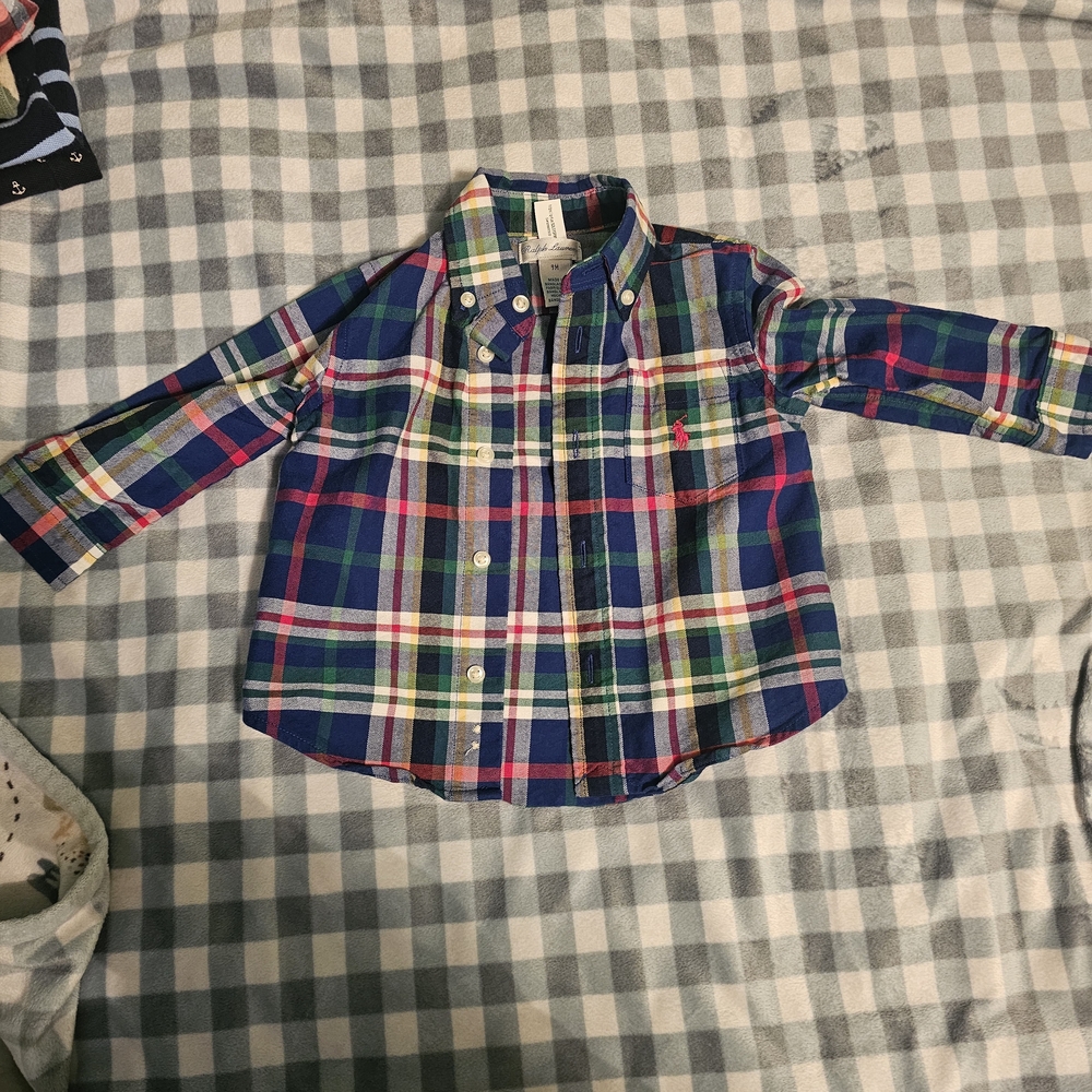 Plaid Kids Shirt by Ralph Lauren - Multicolor